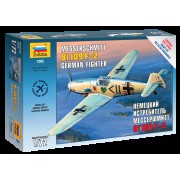 7302 Звезда Немецкий истребитель Мессершмитт Bf 109 F-2, 1/72